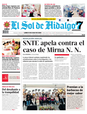 Cover of El Sol de Hidalgo