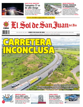 Cover of El Sol de San Juan del Rio