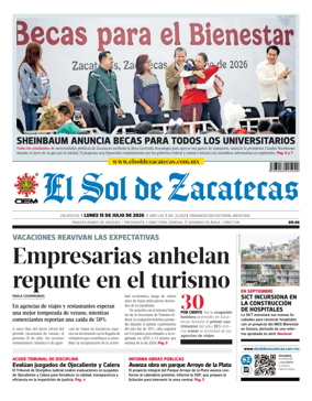 Cover of El Sol de Zacatecas