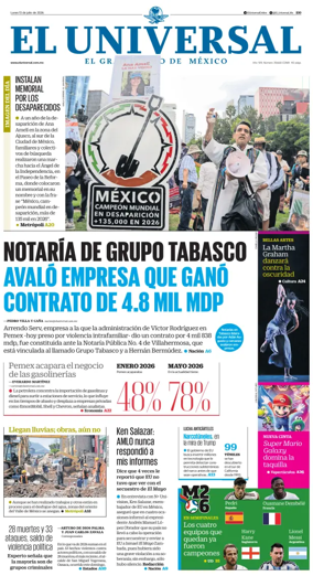 Cover of El Universal