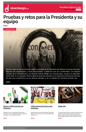 Cover of Sin Embargo Opinion