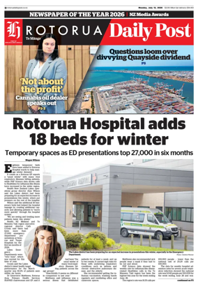 Cover of Rotorua Daily Post