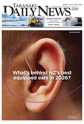 Cover of Taranaki Daily News