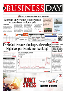 Cover of Business Day (Nigeria)