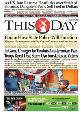 Cover of THISDAY
