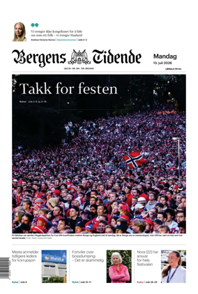 Cover of Bergens Tidende
