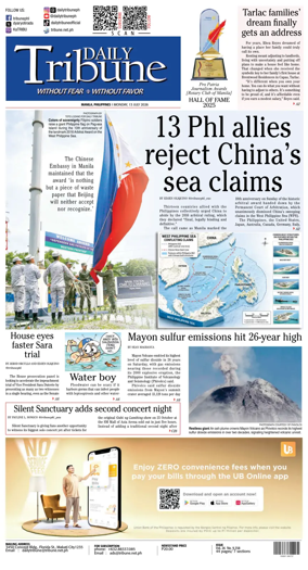 Cover of Daily Tribune (Philippines)