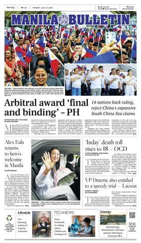 Cover of Manila Bulletin