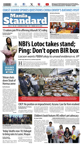 Cover of Manila Standard