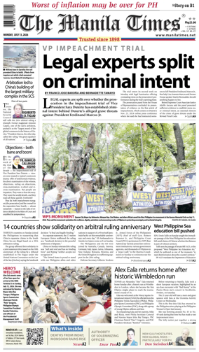 Cover of The Manila Times