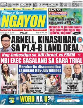 Cover of Pilipino Star Ngayon