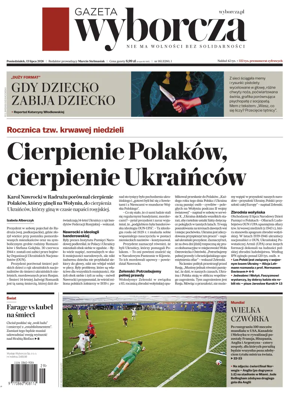 Cover of Gazeta Wyborcza