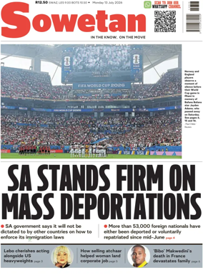 Cover of Sowetan