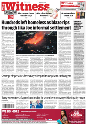 Cover of The Witness (South Africa)