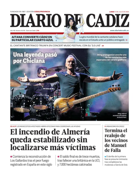 Cover of Diario de Cadiz