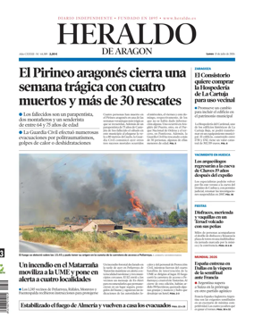 Cover of Heraldo de Aragon