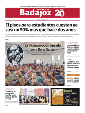Cover of La Cronica de Badajoz BE