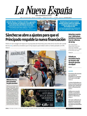 Cover of La Nueva Espana (Oviedo)