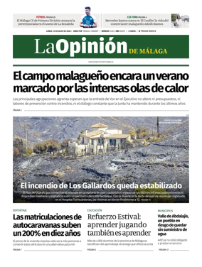 Cover of La Opinion de Malaga