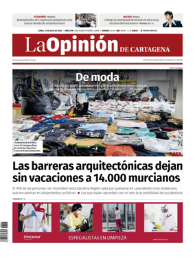 Cover of La Opinion de Murcia (Cartagena)
