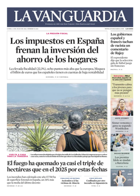 Cover of La Vanguardia
