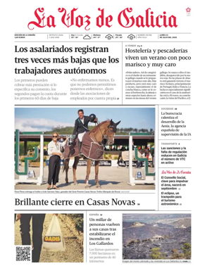 Cover of La Voz de Galicia (A Coruna)