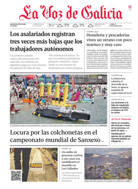 Cover of La Voz de Galicia (Arousa)
