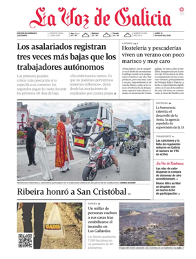 Cover of La Voz de Galicia (Barbanza)