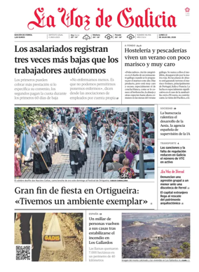 Cover of La Voz de Galicia (Ferrol)