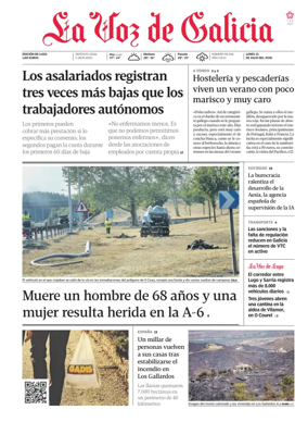 Cover of La Voz de Galicia (Lugo)