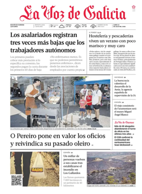 Cover of La Voz de Galicia (Ourense)