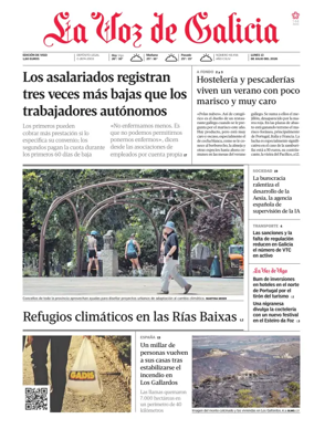Cover of La Voz de Galicia (Vigo)