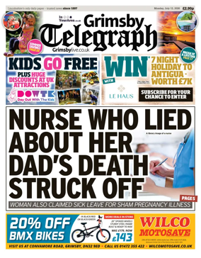 Cover of Grimsby Telegraph