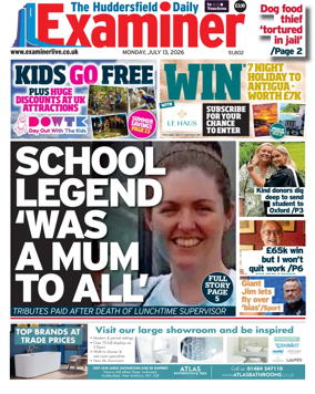 Cover of Huddersfield Daily Examiner