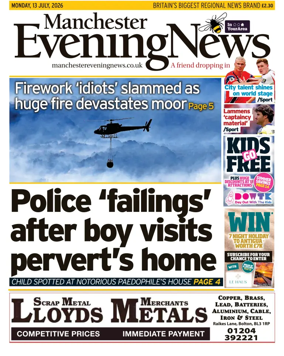 Cover of Manchester Evening News