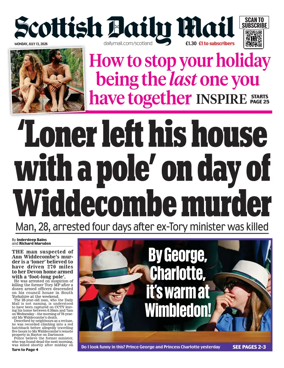 Cover of Scottish Daily Mail