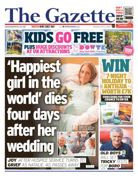 Cover of Teesside Evening Gazette