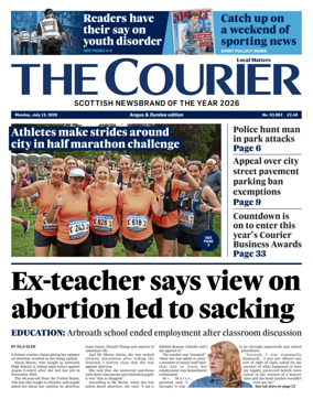Cover of The Courier & Advertiser (Angus and Dundee)