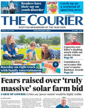 Cover of The Courier & Advertiser (Perth and Perthshire Edition)