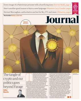 Cover of The Guardian e-paper Journal