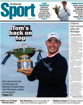 Cover of Herald Sport