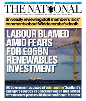 Cover of The National (Scotland)