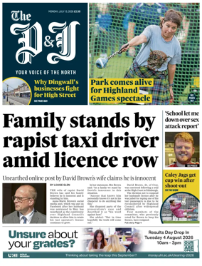 Cover of The Press and Journal (Inverness Highlands and Islands)