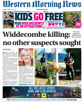 Cover of Western Morning News