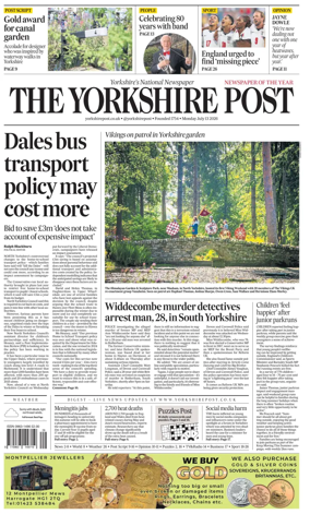 Cover of Yorkshire Post