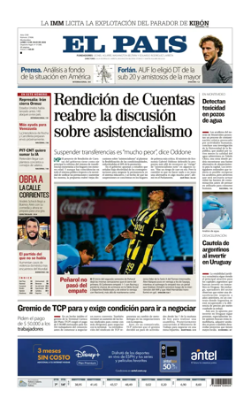 Cover of El Pais (Uruguay)