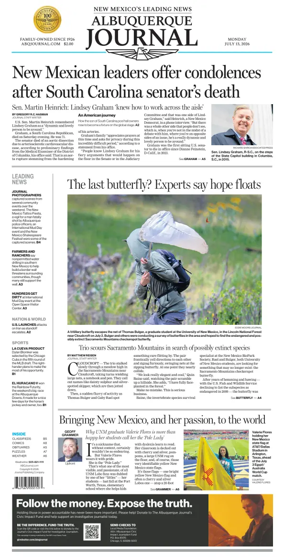 Cover of Albuquerque Journal