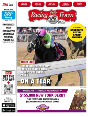Cover of Daily Racing Form National Digital Edition