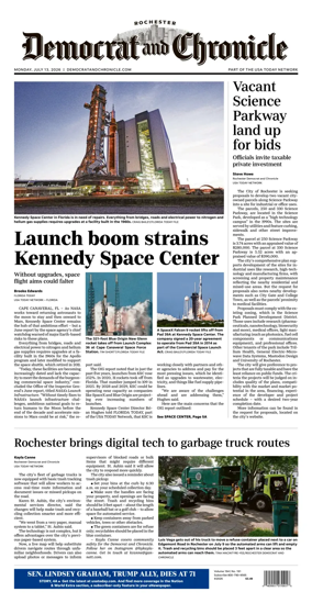 Cover of Democrat and Chronicle