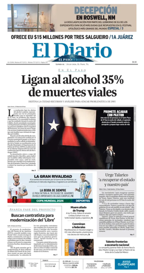 Cover of El Diario de El Paso